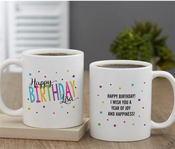 Customize birthday mug