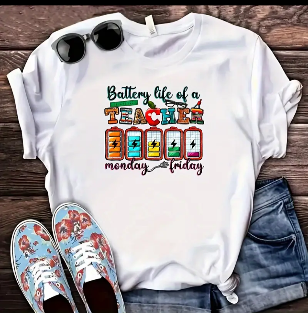 Short sleeve Battery life of teacher