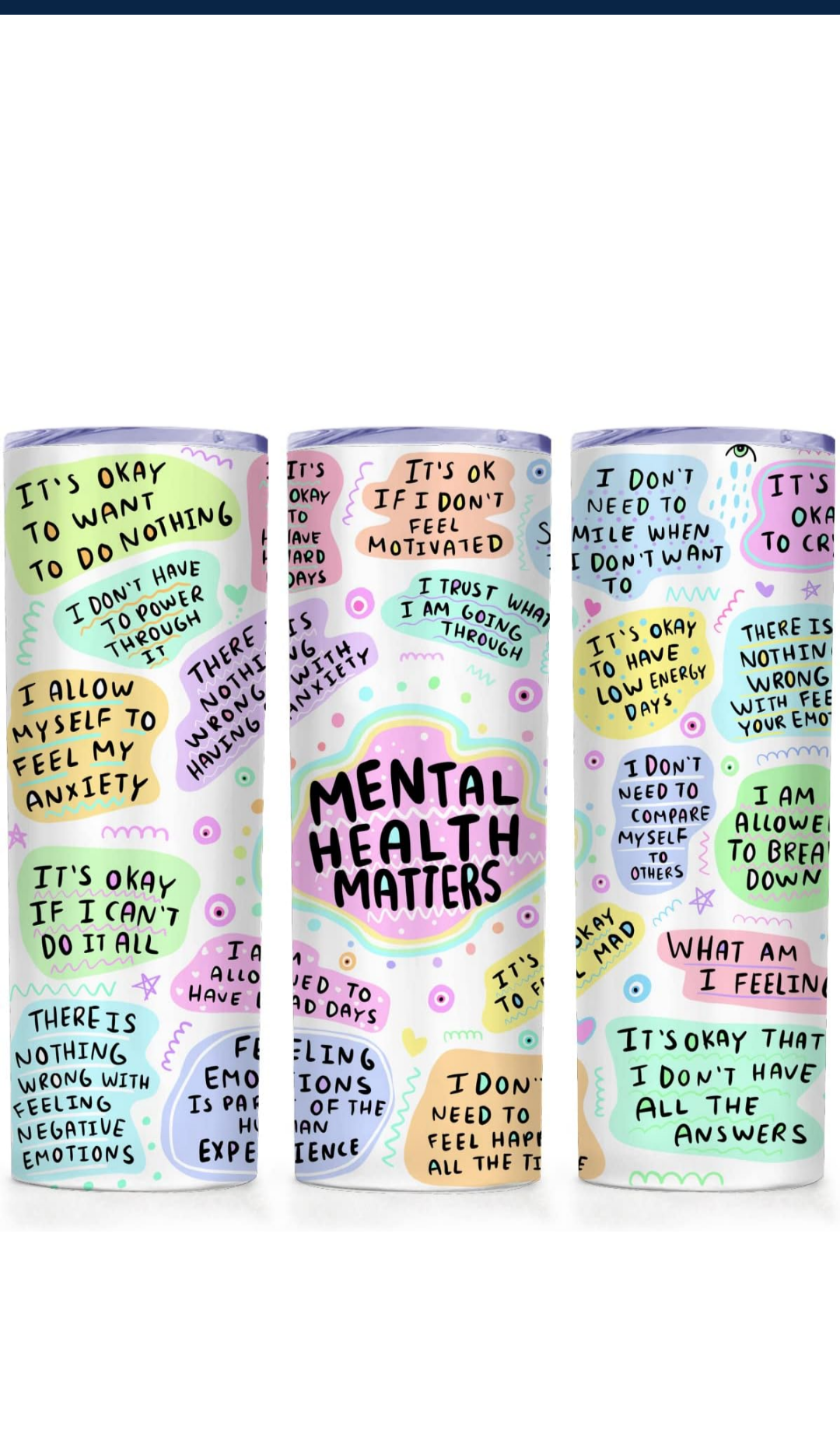 20oz mental health tumbler