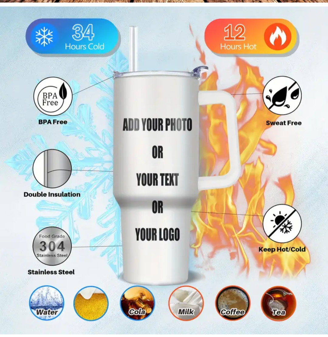 40oz customized Tumbler Drinkware