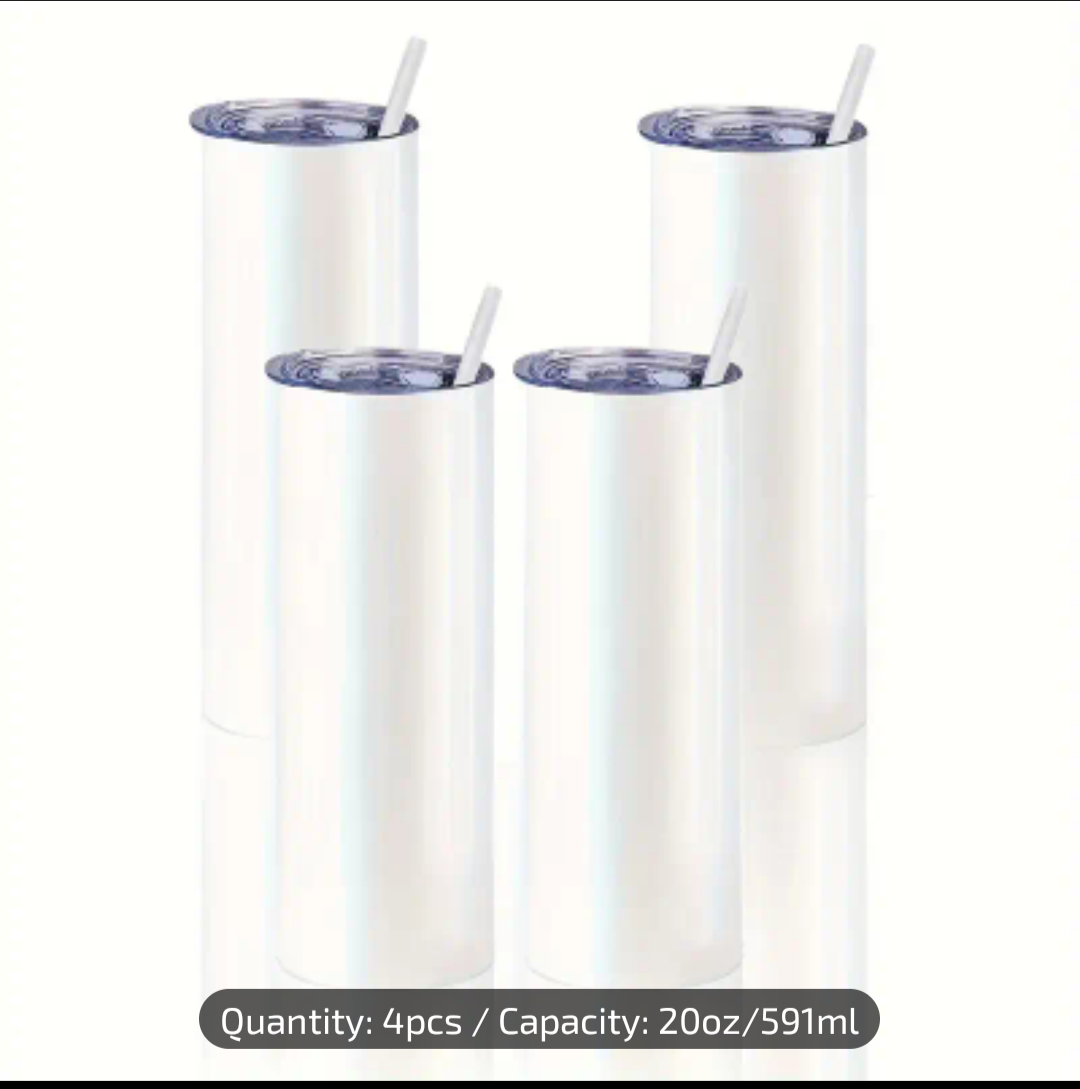 4pack 20 oz Sublimation Tumblers
