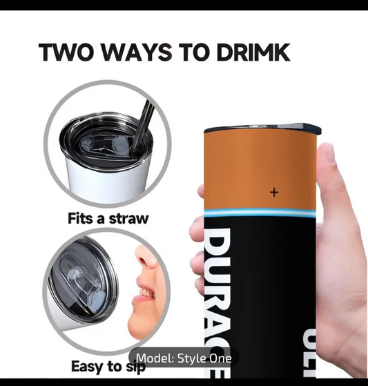 20 oz Tumbler with straw and cleaner drinkware