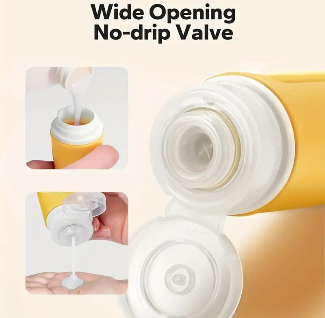 2pcs Travel sizes silicone bottle set