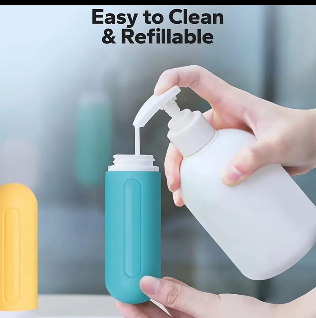2pcs Travel sizes silicone bottle set