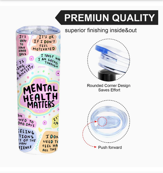 20oz mental health tumbler