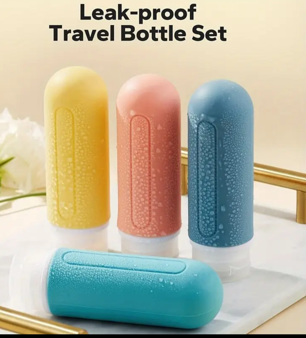 2pcs Travel sizes silicone bottle set
